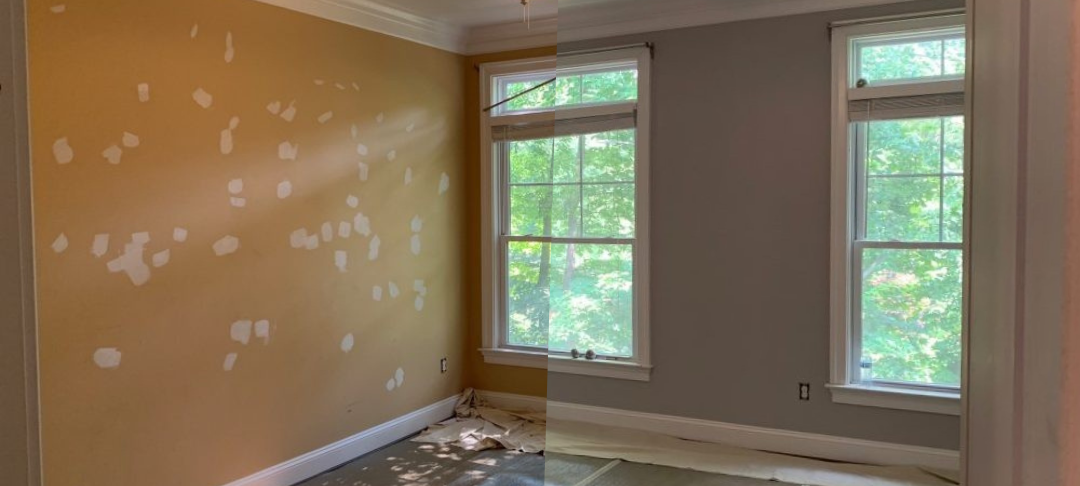 Détail peinture haute qualité — artisan peintre Genève