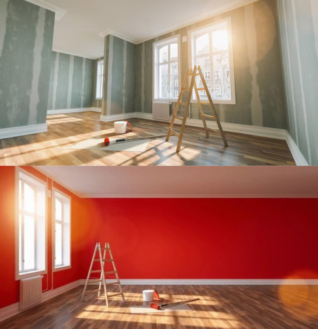 Rénovation complète peinture — appartement canton de Vaud