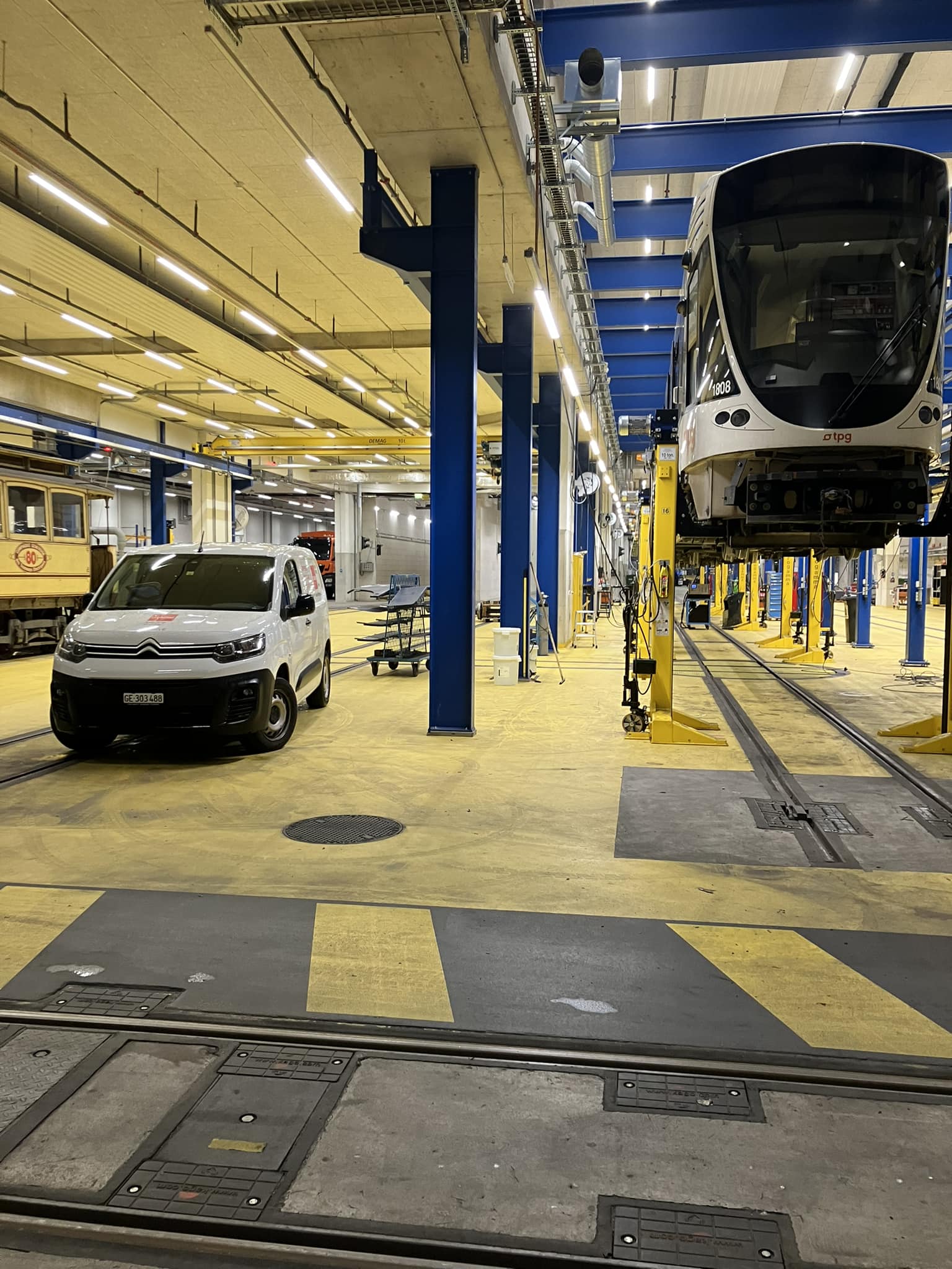 Décoration créative TPG Tram Genève — COLOSIMO PEINTURE