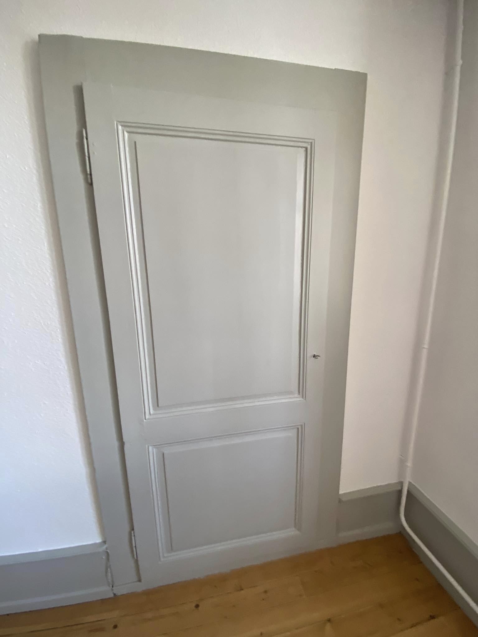 Peinture couloir lumineux — rénovation appartement Genève