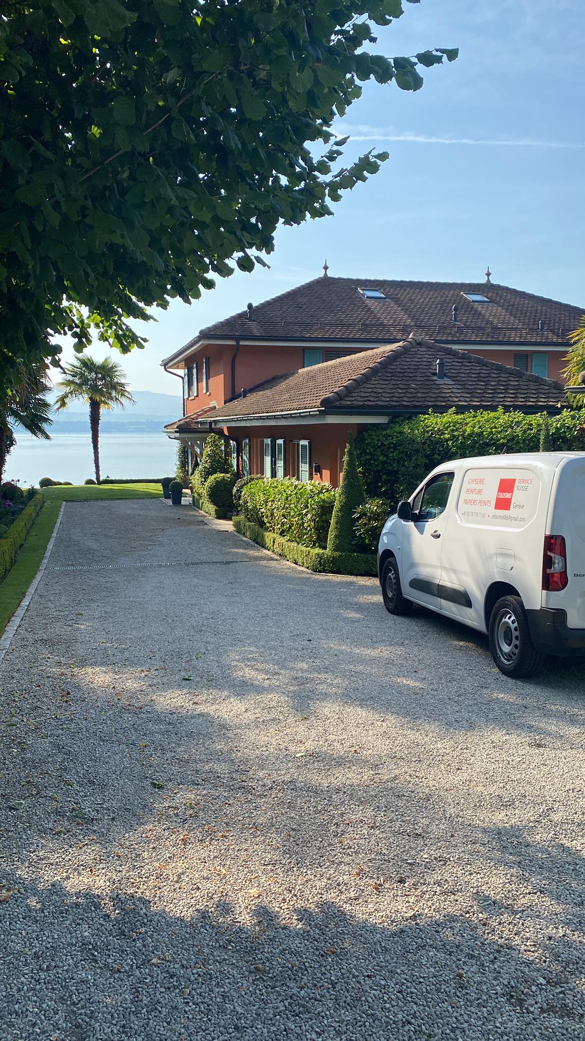 Peinture villa contemporaine — canton de Vaud