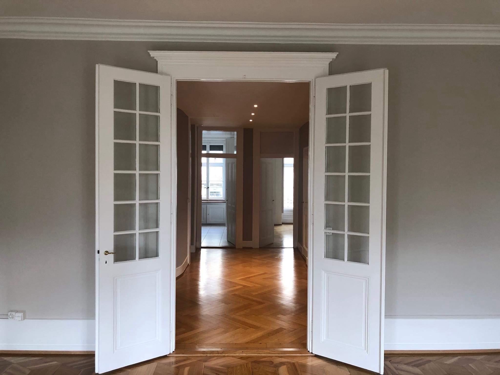 Peinture de salon moderne — projet à Carouge, Genève